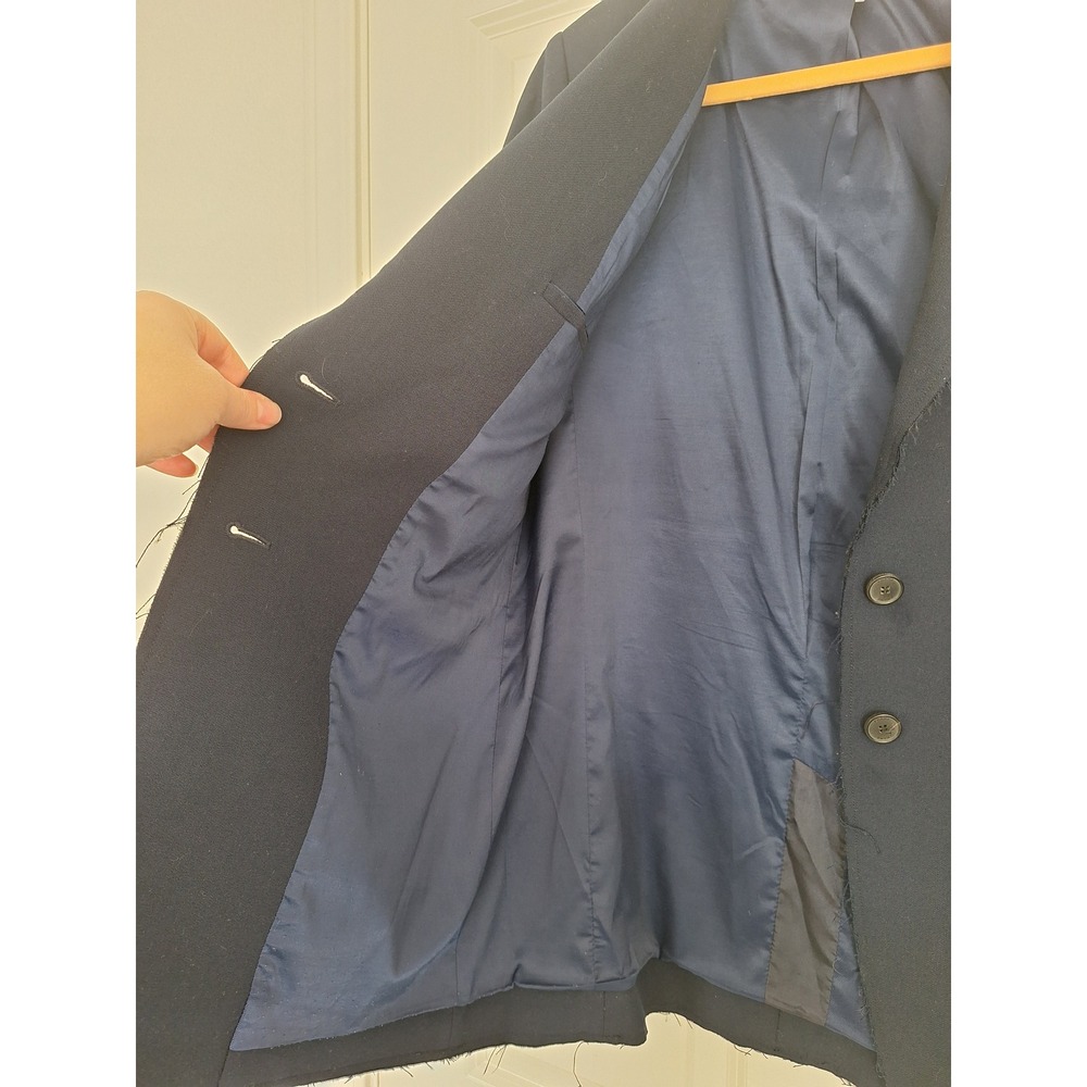 Frame Button Front Jacket In Navy‎ Size M - Picture 3 of 9